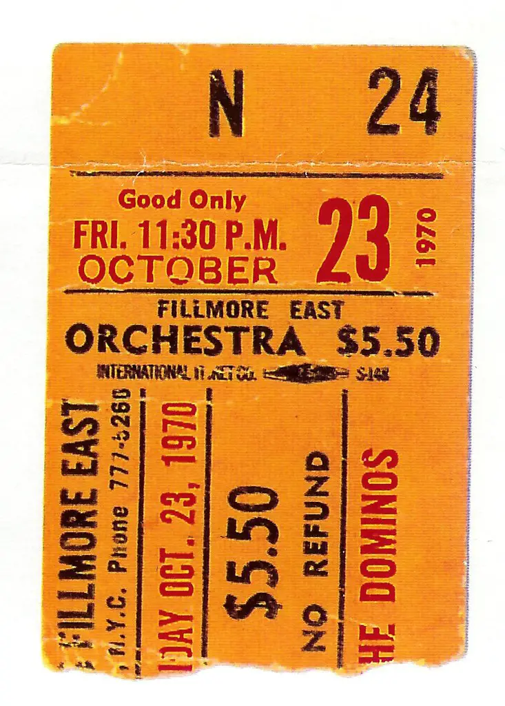 Derek and the Dominos Fillmore